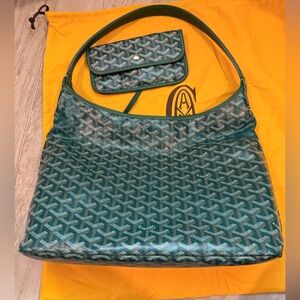 GREEN GOYARD BOHEME BAG